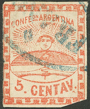 Lot 54 - Argentina confederation - Guillermo Jalil - Philatino Auction # 2325 ARGENTINA: Special auction with very low starts and lots for collectors of every level! Lot 54 - Argentina confederation - Guillermo Jalil - Philatino Auction # 2325 ARGENTINA: Special auction with very low starts and lots for collectors of every level!