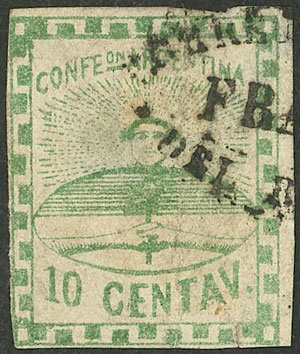 Lot 68 - Argentina confederation - Guillermo Jalil - Philatino Auction # 2325 ARGENTINA: Special auction with very low starts and lots for collectors of every level! Lot 68 - Argentina confederation - Guillermo Jalil - Philatino Auction # 2325 ARGENTINA: Special auction with very low starts and lots for collectors of every level!