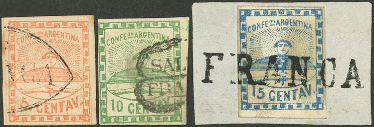 Lot 75 - Argentina confederation - Guillermo Jalil - Philatino Auction # 2325 ARGENTINA: Special auction with very low starts and lots for collectors of every level! Lot 75 - Argentina confederation - Guillermo Jalil - Philatino Auction # 2325 ARGENTINA: Special auction with very low starts and lots for collectors of every level!