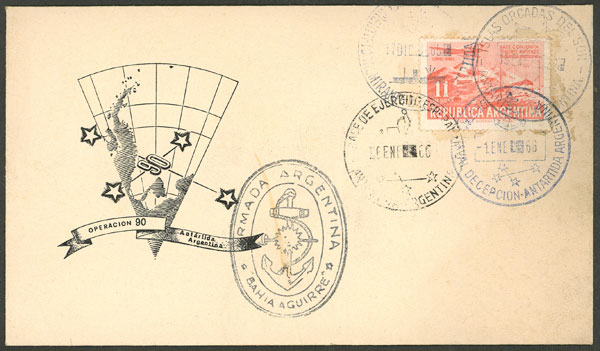 Lot 11 - argentine antarctica postal history - Guillermo Jalil - Philatino Auction # 2325 ARGENTINA: Special auction with very low starts and lots for collectors of every level! Lot 11 - argentine antarctica postal history - Guillermo Jalil - Philatino Auction # 2325 ARGENTINA: Special auction with very low starts and lots for collectors of every level!