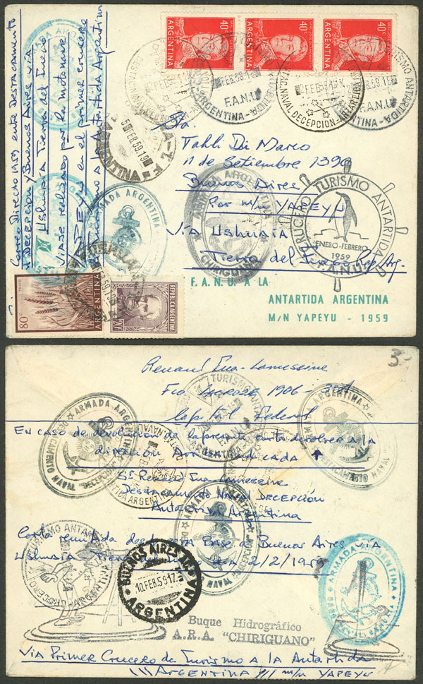 Lot 3 - argentine antarctica postal history - Guillermo Jalil - Philatino Auction # 2325 ARGENTINA: Special auction with very low starts and lots for collectors of every level! Lot 3 - argentine antarctica postal history - Guillermo Jalil - Philatino Auction # 2325 ARGENTINA: Special auction with very low starts and lots for collectors of every level!