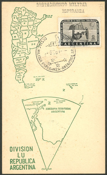 Lot 8 - argentine antarctica postal history - Guillermo Jalil - Philatino Auction # 2325 ARGENTINA: Special auction with very low starts and lots for collectors of every level! Lot 8 - argentine antarctica postal history - Guillermo Jalil - Philatino Auction # 2325 ARGENTINA: Special auction with very low starts and lots for collectors of every level!