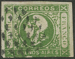 Lot 34 - Argentina cabecitas -  Guillermo Jalil - Philatino Auction # 2325 ARGENTINA: Special auction with very low starts and lots for collectors of every level!
