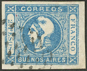Lot 39 - Argentina cabecitas -  Guillermo Jalil - Philatino Auction # 2325 ARGENTINA: Special auction with very low starts and lots for collectors of every level!