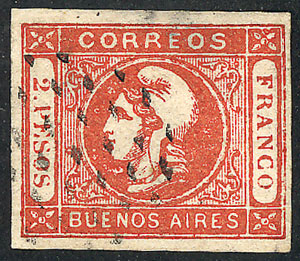 Lot 37 - Argentina cabecitas -  Guillermo Jalil - Philatino Auction # 2325 ARGENTINA: Special auction with very low starts and lots for collectors of every level!