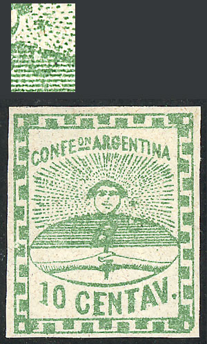 Lot 65 - Argentina confederation - Guillermo Jalil - Philatino Auction # 2325 ARGENTINA: Special auction with very low starts and lots for collectors of every level! Lot 65 - Argentina confederation - Guillermo Jalil - Philatino Auction # 2325 ARGENTINA: Special auction with very low starts and lots for collectors of every level!