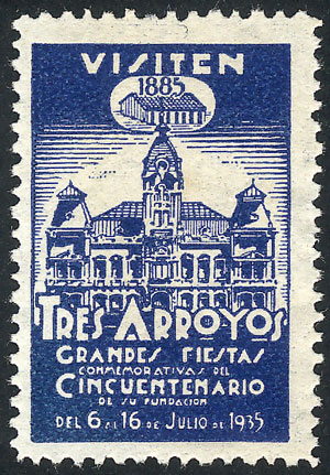 Lot 2232 - Argentina cinderellas -  Guillermo Jalil - Philatino Auction # 2325 ARGENTINA: Special auction with very low starts and lots for collectors of every level!