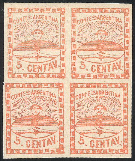 Lot 53 - Argentina confederation - Guillermo Jalil - Philatino Auction # 2325 ARGENTINA: Special auction with very low starts and lots for collectors of every level! Lot 53 - Argentina confederation - Guillermo Jalil - Philatino Auction # 2325 ARGENTINA: Special auction with very low starts and lots for collectors of every level!
