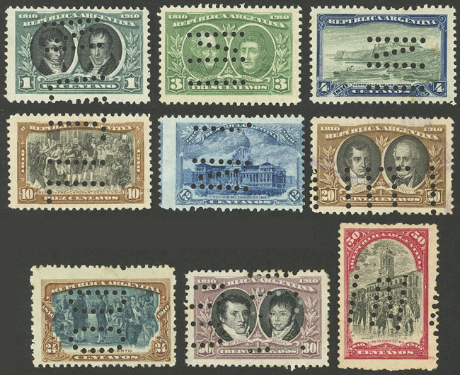 Lot 129 - Argentina general issues -  Guillermo Jalil - Philatino Auction # 2326 ARGENTINA: Small but powerful and fun auction!