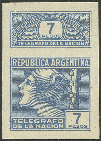 Lot 579 - Argentina telegraph stamps -  Guillermo Jalil - Philatino Auction # 2326 ARGENTINA: Small but powerful and fun auction!