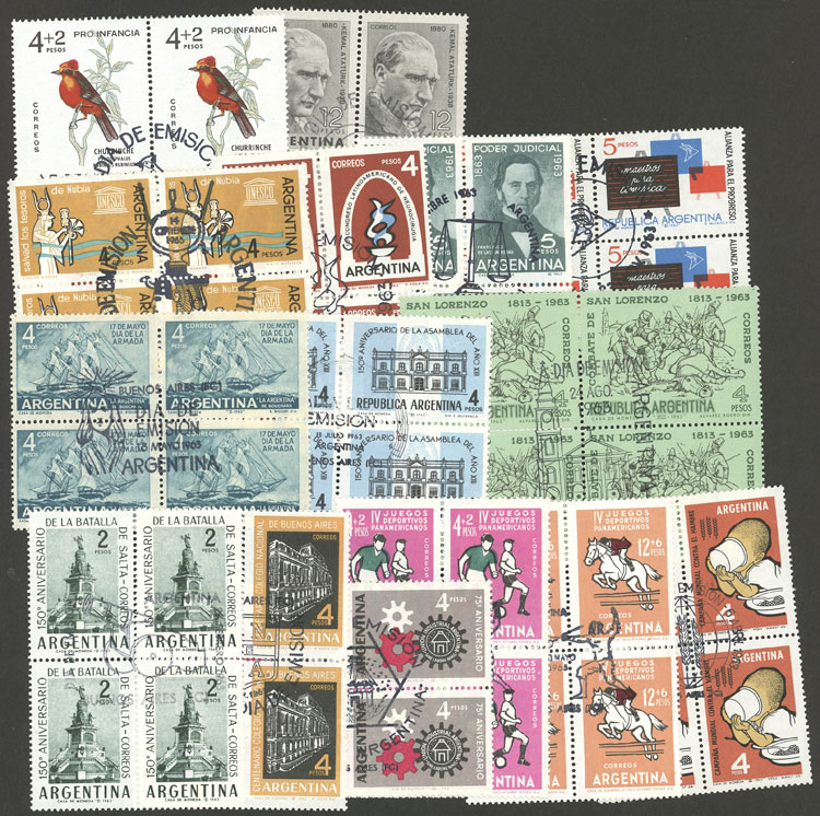 Lot 411 - Argentina general issues - Guillermo Jalil - Philatino Auction # 2326 ARGENTINA: Small but powerful and fun auction! Lot 411 - Argentina general issues - Guillermo Jalil - Philatino Auction # 2326 ARGENTINA: Small but powerful and fun auction!