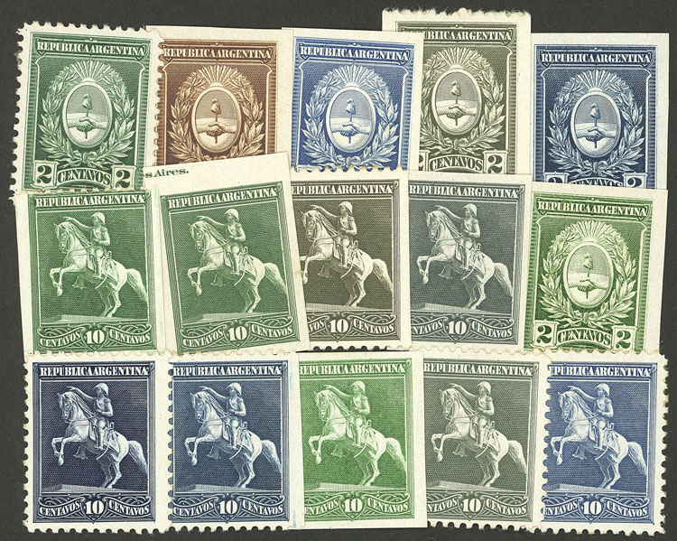 Lot 128 - Argentina general issues -  Guillermo Jalil - Philatino Auction # 2326 ARGENTINA: Small but powerful and fun auction!