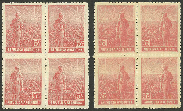 Lot 132 - Argentina general issues -  Guillermo Jalil - Philatino Auction # 2326 ARGENTINA: Small but powerful and fun auction!