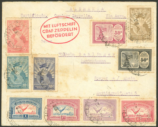 Lot 638 - Argentina postal history - Guillermo Jalil - Philatino Auction # 2326 ARGENTINA: Small but powerful and fun auction! Lot 638 - Argentina postal history - Guillermo Jalil - Philatino Auction # 2326 ARGENTINA: Small but powerful and fun auction!