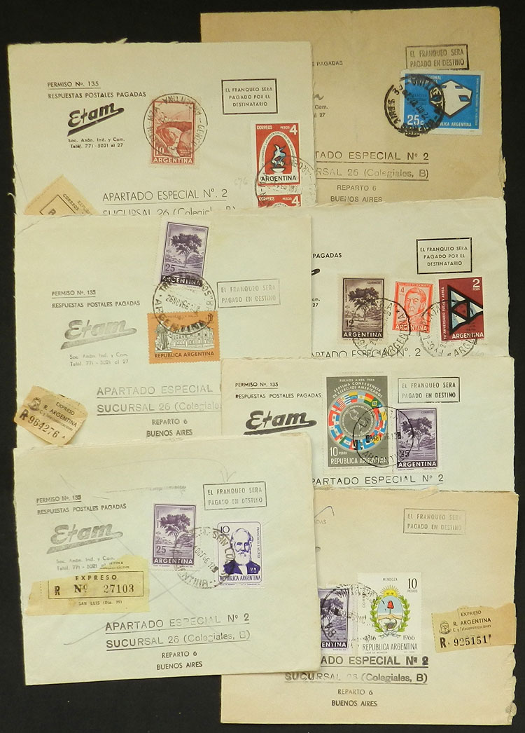 Lot 687 - Argentina postal history - Guillermo Jalil - Philatino Auction # 2326 ARGENTINA: Small but powerful and fun auction! Lot 687 - Argentina postal history - Guillermo Jalil - Philatino Auction # 2326 ARGENTINA: Small but powerful and fun auction!