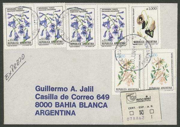 Lot 678 - Argentina postal history - Guillermo Jalil - Philatino Auction # 2326 ARGENTINA: Small but powerful and fun auction! Lot 678 - Argentina postal history - Guillermo Jalil - Philatino Auction # 2326 ARGENTINA: Small but powerful and fun auction!