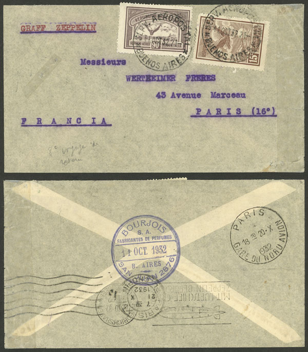 Lot 639 - Argentina postal history - Guillermo Jalil - Philatino Auction # 2326 ARGENTINA: Small but powerful and fun auction! Lot 639 - Argentina postal history - Guillermo Jalil - Philatino Auction # 2326 ARGENTINA: Small but powerful and fun auction!