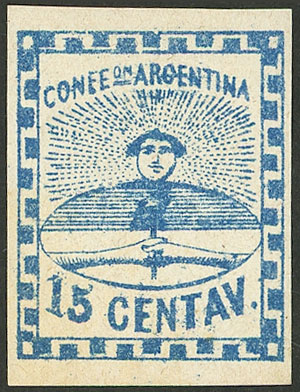 Lot 14 - Argentina confederation -  Guillermo Jalil - Philatino Auction # 2326 ARGENTINA: Small but powerful and fun auction!