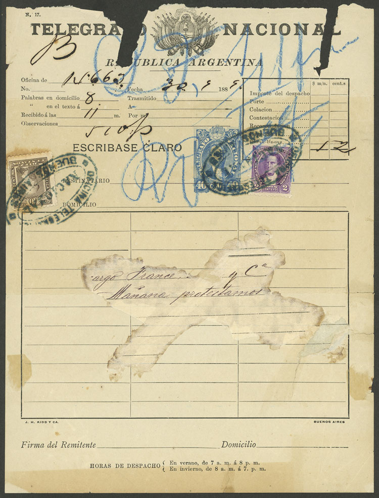 Lot 618 - Argentina Postal stationery - Guillermo Jalil - Philatino Auction # 2326 ARGENTINA: Small but powerful and fun auction! Lot 618 - Argentina Postal stationery - Guillermo Jalil - Philatino Auction # 2326 ARGENTINA: Small but powerful and fun auction!