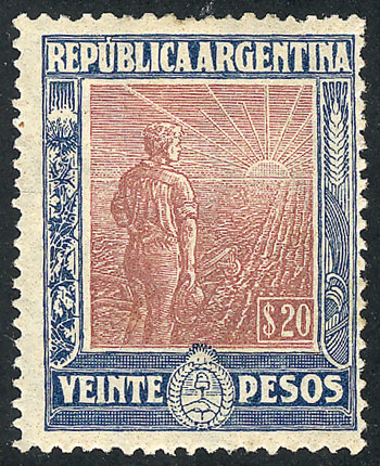 Lot 134 - Argentina general issues -  Guillermo Jalil - Philatino Auction # 2326 ARGENTINA: Small but powerful and fun auction!