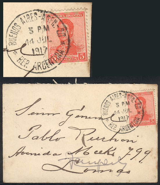 Lot 633 - Argentina postal history - Guillermo Jalil - Philatino Auction # 2326 ARGENTINA: Small but powerful and fun auction! Lot 633 - Argentina postal history - Guillermo Jalil - Philatino Auction # 2326 ARGENTINA: Small but powerful and fun auction!