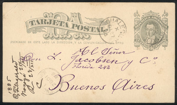 Lot 626 - Argentina postal history - Guillermo Jalil - Philatino Auction # 2326 ARGENTINA: Small but powerful and fun auction! Lot 626 - Argentina postal history - Guillermo Jalil - Philatino Auction # 2326 ARGENTINA: Small but powerful and fun auction!