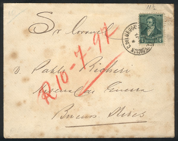 Lot 629 - Argentina postal history - Guillermo Jalil - Philatino Auction # 2326 ARGENTINA: Small but powerful and fun auction! Lot 629 - Argentina postal history - Guillermo Jalil - Philatino Auction # 2326 ARGENTINA: Small but powerful and fun auction!
