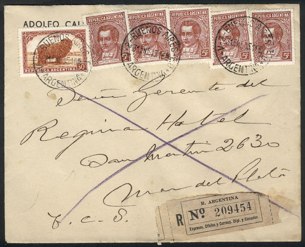 Lot 650 - Argentina postal history - Guillermo Jalil - Philatino Auction # 2326 ARGENTINA: Small but powerful and fun auction! Lot 650 - Argentina postal history - Guillermo Jalil - Philatino Auction # 2326 ARGENTINA: Small but powerful and fun auction!