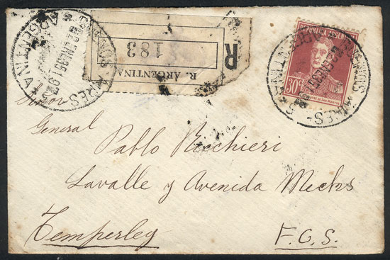 Lot 649 - Argentina postal history - Guillermo Jalil - Philatino Auction # 2326 ARGENTINA: Small but powerful and fun auction! Lot 649 - Argentina postal history - Guillermo Jalil - Philatino Auction # 2326 ARGENTINA: Small but powerful and fun auction!