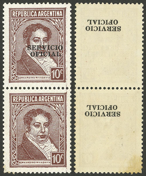 Lot 239 - Argentina official stamps -  Guillermo Jalil - Philatino Auction # 2327 ARGENTINA: Special July auction