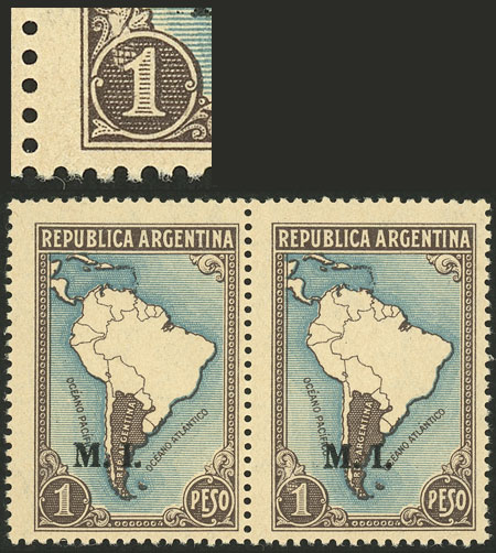 Lot 226 - Argentina official stamps -  Guillermo Jalil - Philatino Auction # 2327 ARGENTINA: Special July auction