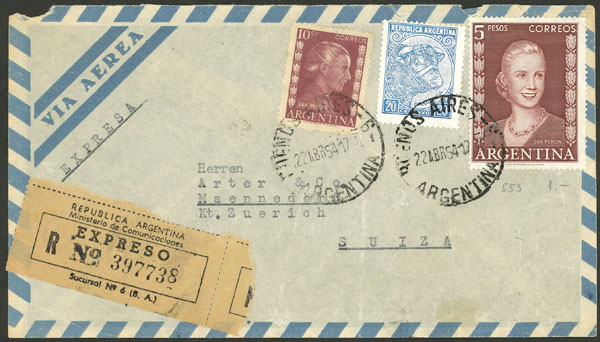Lot 271 - Argentina postal history -  Guillermo Jalil - Philatino Auction # 2327 ARGENTINA: Special July auction