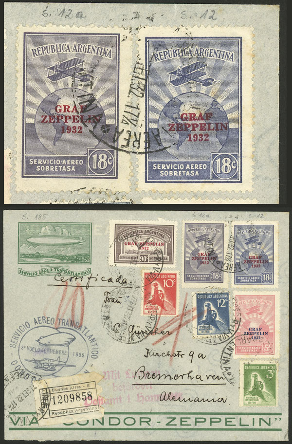 Lot 195 - Argentina airmail - Guillermo Jalil - Philatino Auction # 2327 ARGENTINA: Special July auction Lot 195 - Argentina airmail - Guillermo Jalil - Philatino Auction # 2327 ARGENTINA: Special July auction