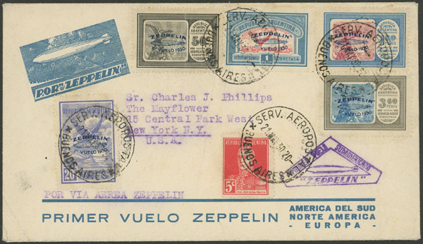 Lot 194 - Argentina airmail - Guillermo Jalil - Philatino Auction # 2327 ARGENTINA: Special July auction Lot 194 - Argentina airmail - Guillermo Jalil - Philatino Auction # 2327 ARGENTINA: Special July auction