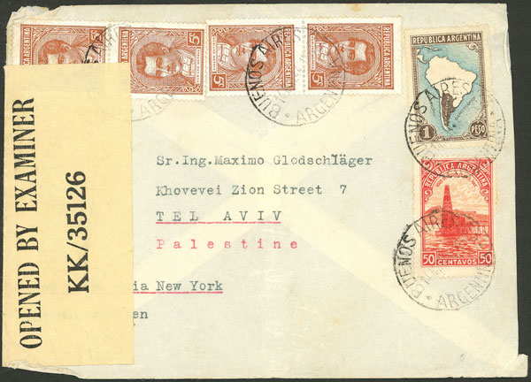Lot 269 - Argentina postal history -  Guillermo Jalil - Philatino Auction # 2327 ARGENTINA: Special July auction