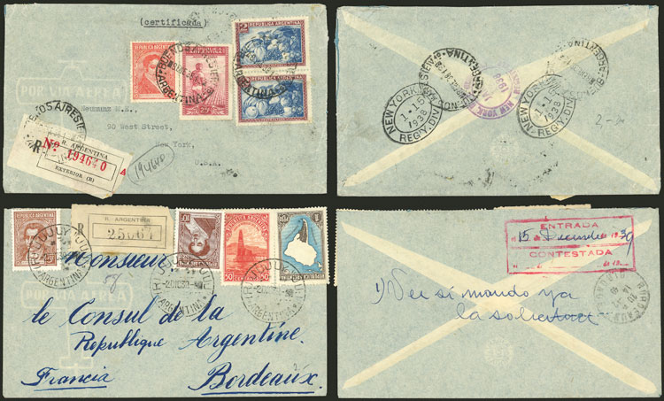 Lot 265 - Argentina postal history -  Guillermo Jalil - Philatino Auction # 2327 ARGENTINA: Special July auction
