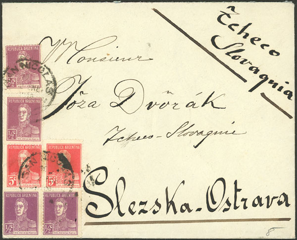 Lot 257 - Argentina postal history -  Guillermo Jalil - Philatino Auction # 2327 ARGENTINA: Special July auction