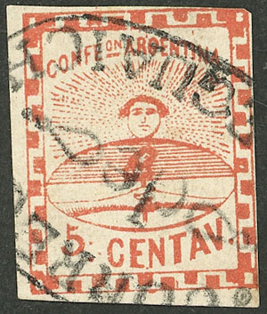 Lot 35 - Argentina confederation - Guillermo Jalil - Philatino Auction # 2327 ARGENTINA: Special July auction Lot 35 - Argentina confederation - Guillermo Jalil - Philatino Auction # 2327 ARGENTINA: Special July auction