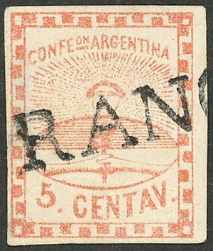 Lot 34 - Argentina confederation - Guillermo Jalil - Philatino Auction # 2327 ARGENTINA: Special July auction Lot 34 - Argentina confederation - Guillermo Jalil - Philatino Auction # 2327 ARGENTINA: Special July auction