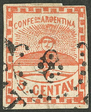 Lot 26 - Argentina confederation - Guillermo Jalil - Philatino Auction # 2327 ARGENTINA: Special July auction Lot 26 - Argentina confederation - Guillermo Jalil - Philatino Auction # 2327 ARGENTINA: Special July auction