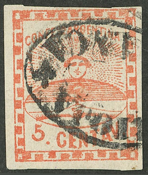 Lot 27 - Argentina confederation - Guillermo Jalil - Philatino Auction # 2327 ARGENTINA: Special July auction Lot 27 - Argentina confederation - Guillermo Jalil - Philatino Auction # 2327 ARGENTINA: Special July auction