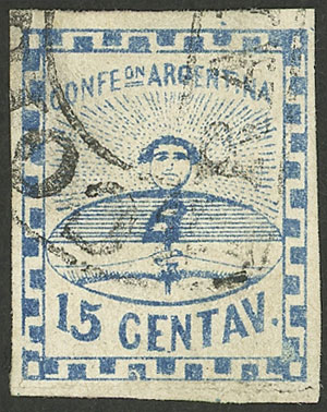 Lot 16 - Argentina confederation - Guillermo Jalil - Philatino Auction # 2328 ARGENTINA: Special July auction (second part) Lot 16 - Argentina confederation - Guillermo Jalil - Philatino Auction # 2328 ARGENTINA: Special July auction (second part)