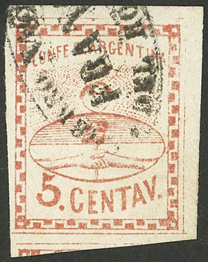 Lot 17 - Argentina confederation - Guillermo Jalil - Philatino Auction # 2328 ARGENTINA: Special July auction (second part) Lot 17 - Argentina confederation - Guillermo Jalil - Philatino Auction # 2328 ARGENTINA: Special July auction (second part)