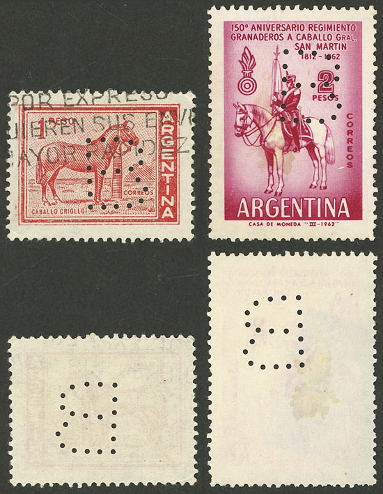 Lot 204 - Argentina perfins - Guillermo Jalil - Philatino Auction # 2328 ARGENTINA: Special July auction (second part) Lot 204 - Argentina perfins - Guillermo Jalil - Philatino Auction # 2328 ARGENTINA: Special July auction (second part)