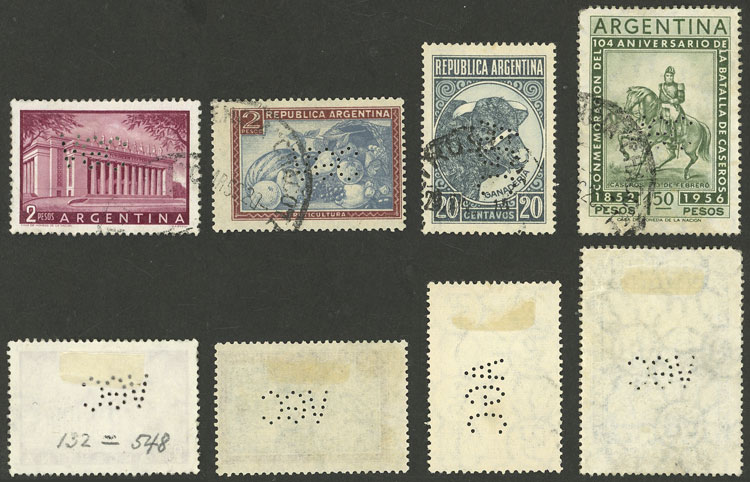 Lot 203 - Argentina perfins - Guillermo Jalil - Philatino Auction # 2328 ARGENTINA: Special July auction (second part) Lot 203 - Argentina perfins - Guillermo Jalil - Philatino Auction # 2328 ARGENTINA: Special July auction (second part)