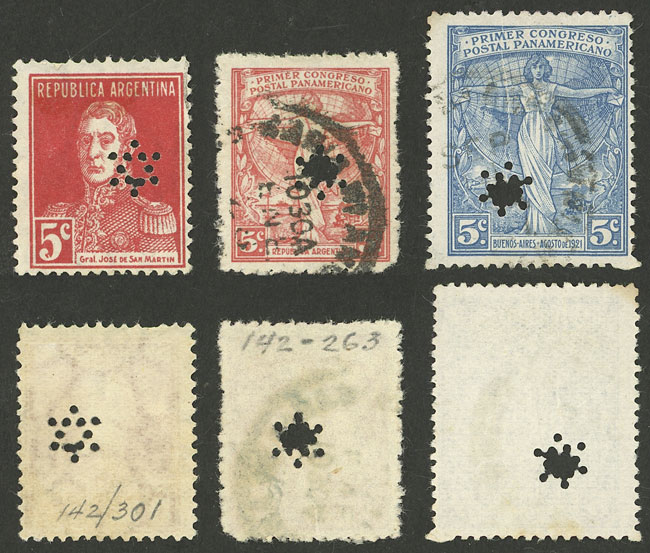 Lot 207 - Argentina perfins - Guillermo Jalil - Philatino Auction # 2328 ARGENTINA: Special July auction (second part) Lot 207 - Argentina perfins - Guillermo Jalil - Philatino Auction # 2328 ARGENTINA: Special July auction (second part)