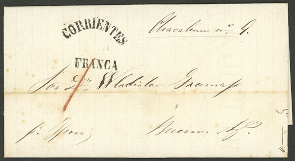 Lot 219 - Argentina PRE STAMP MAIL - Guillermo Jalil - Philatino Auction # 2328 ARGENTINA: Special July auction (second part) Lot 219 - Argentina PRE STAMP MAIL - Guillermo Jalil - Philatino Auction # 2328 ARGENTINA: Special July auction (second part)