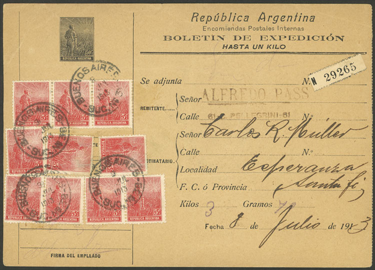 Lot 210 - Argentina Postal stationery - Guillermo Jalil - Philatino Auction # 2328 ARGENTINA: Special July auction (second part) Lot 210 - Argentina Postal stationery - Guillermo Jalil - Philatino Auction # 2328 ARGENTINA: Special July auction (second part)