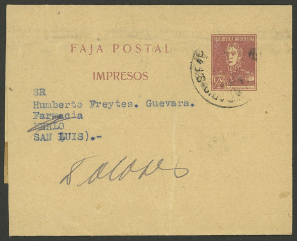 Lot 215 - Argentina Postal stationery - Guillermo Jalil - Philatino Auction # 2328 ARGENTINA: Special July auction (second part) Lot 215 - Argentina Postal stationery - Guillermo Jalil - Philatino Auction # 2328 ARGENTINA: Special July auction (second part)