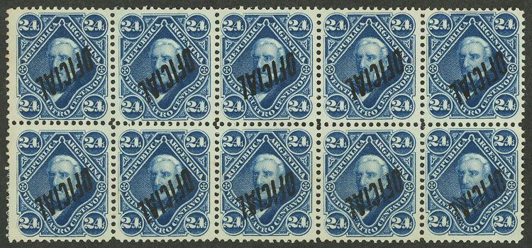 Lot 194 - Argentina official stamps - Guillermo Jalil - Philatino Auction # 2328 ARGENTINA: Special July auction (second part) Lot 194 - Argentina official stamps - Guillermo Jalil - Philatino Auction # 2328 ARGENTINA: Special July auction (second part)